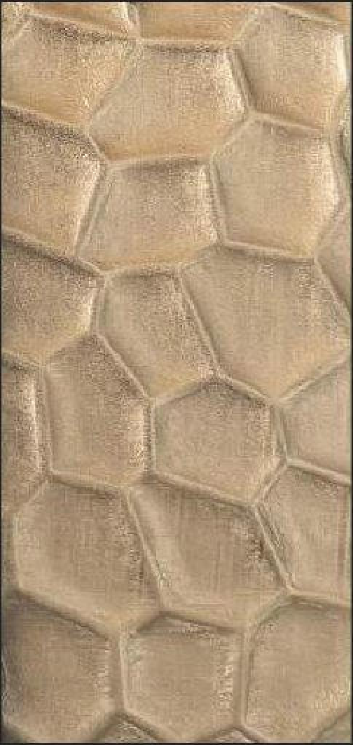 Meridian Sand Hex LM-6617 decorative wall panel, beige hexagon finish