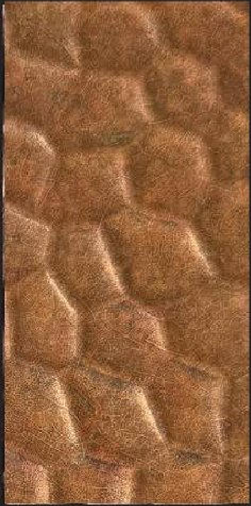 Meridian Hex Copper LM-6806 decorative wall panel, brown hexagon finish
