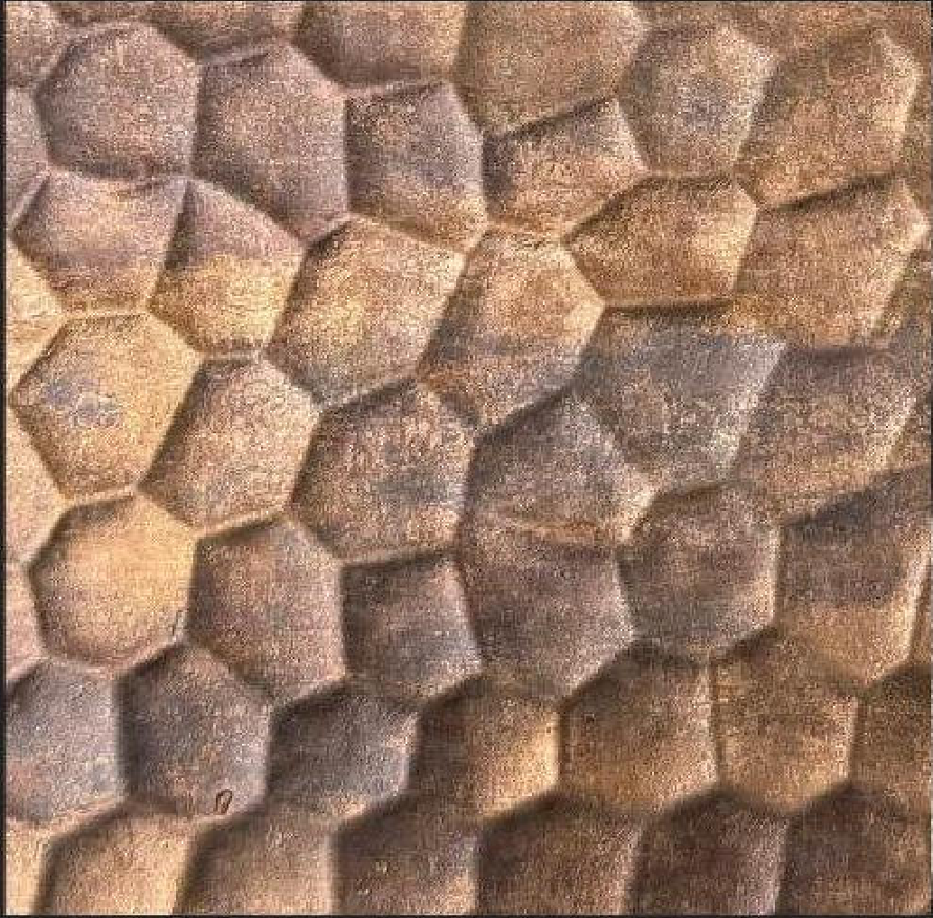 Meridian Hex Bronze LM-6807 decorative wall panel, grey hexagon finish