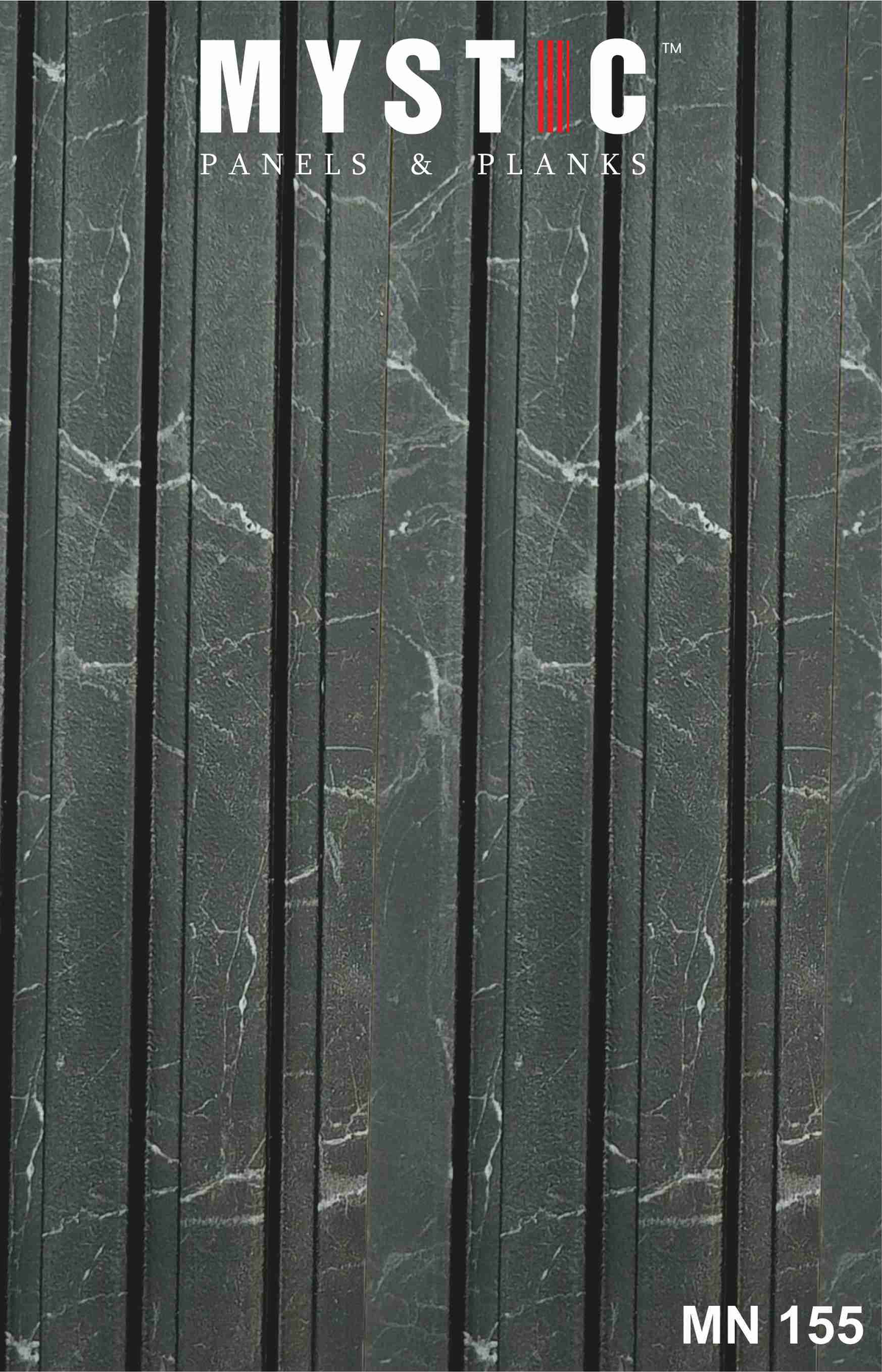 Dark grey-black marble louver MN-155