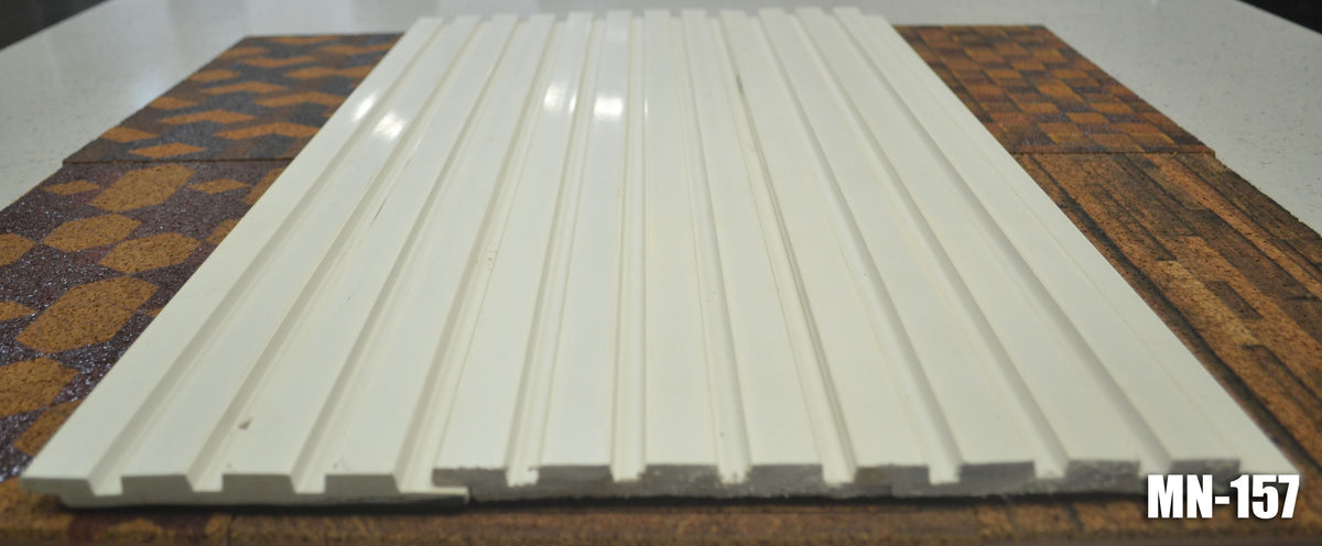 White fluted louver panel MN-157