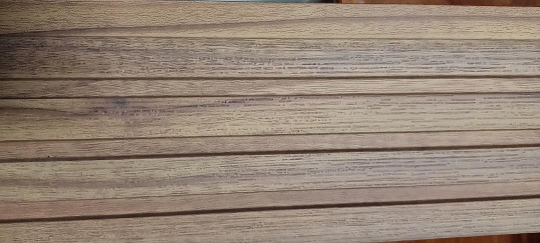Brown wood-grain louver panel, MN 160