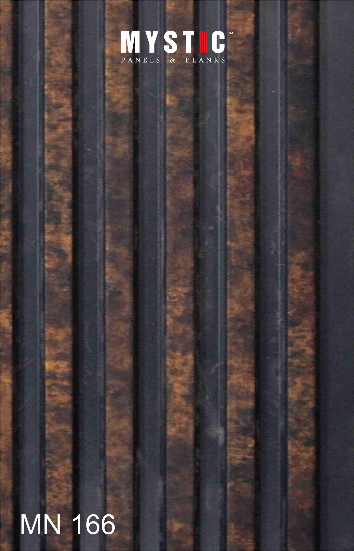 Antique rust-brown finish alternating MN-166