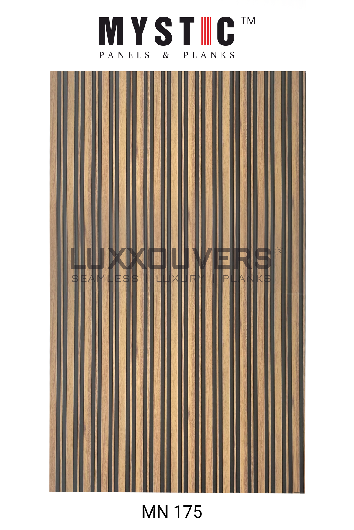 Warm oak wood-grain louver MN-175