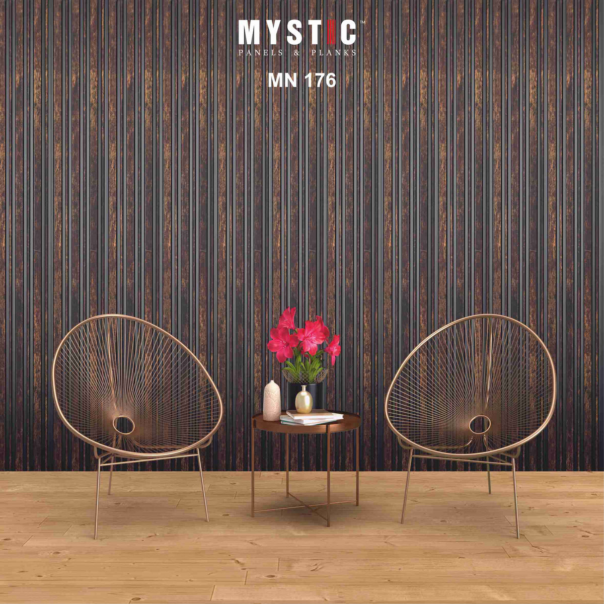 Rusty copper-brown finish MN-176