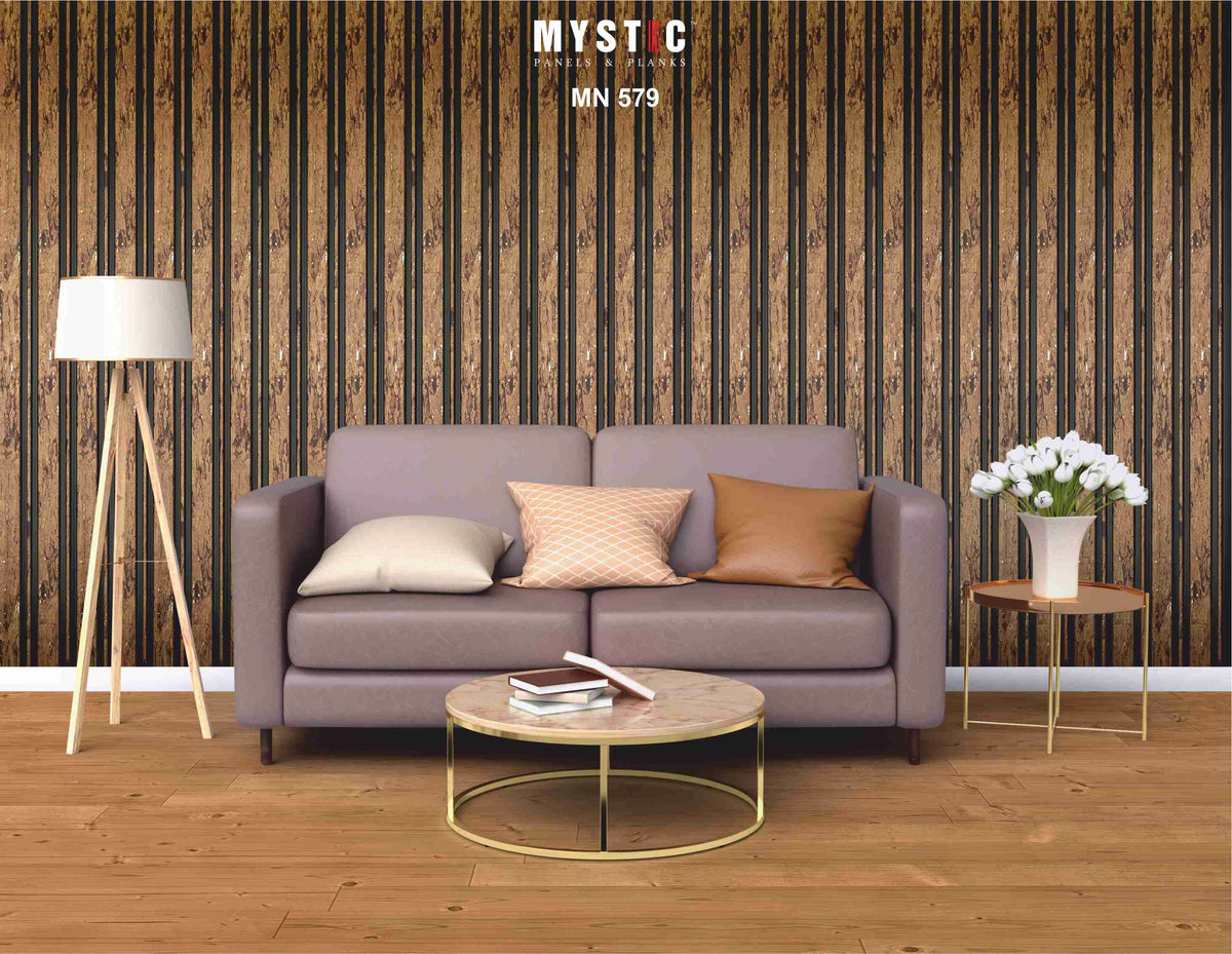 Mystic MN-579 golden brown burl louver face