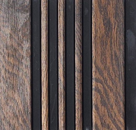 Dark rustic oak wood-grain louver MN-8528
