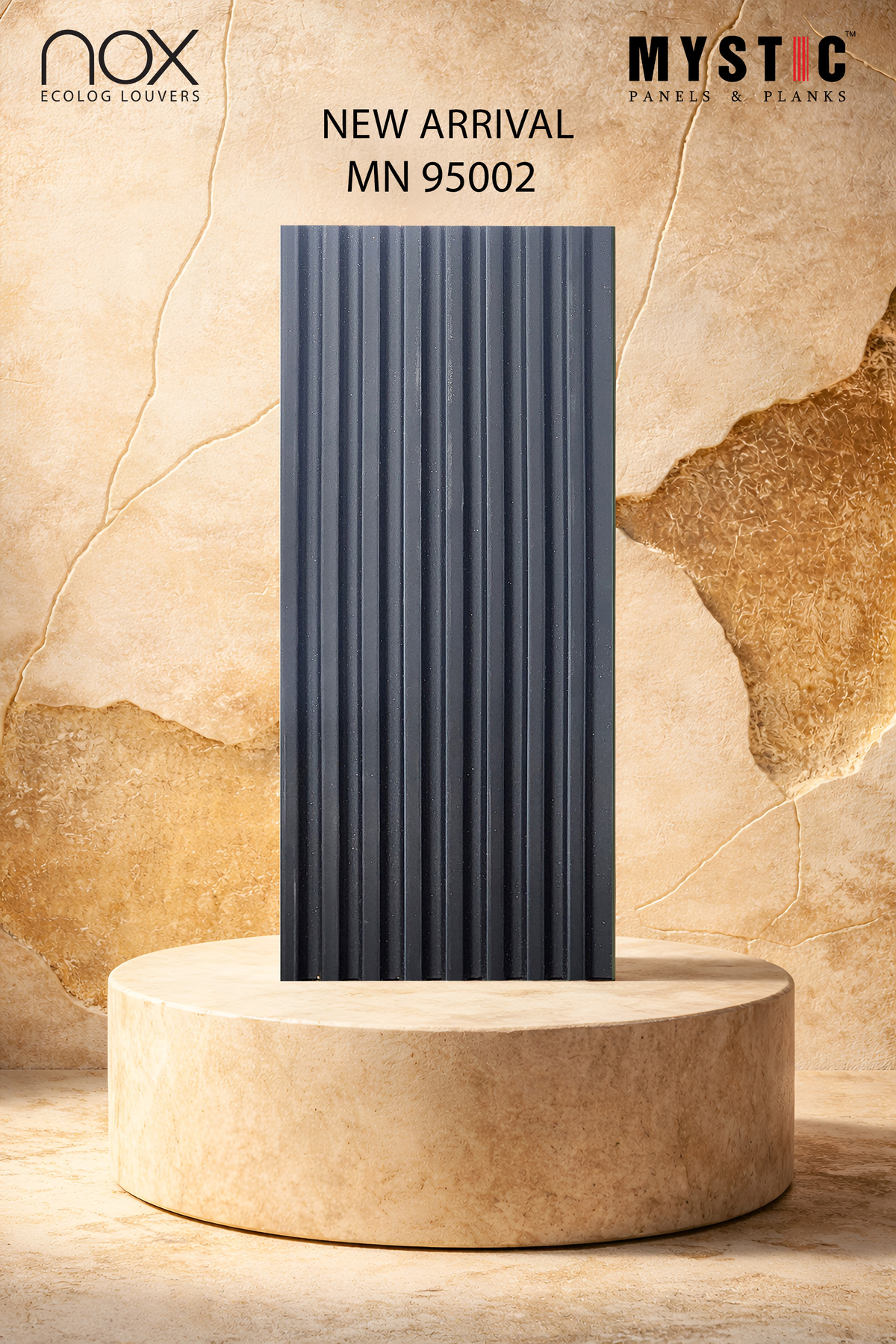 Mystic Nox MN 95002 charcoal black fluted louver