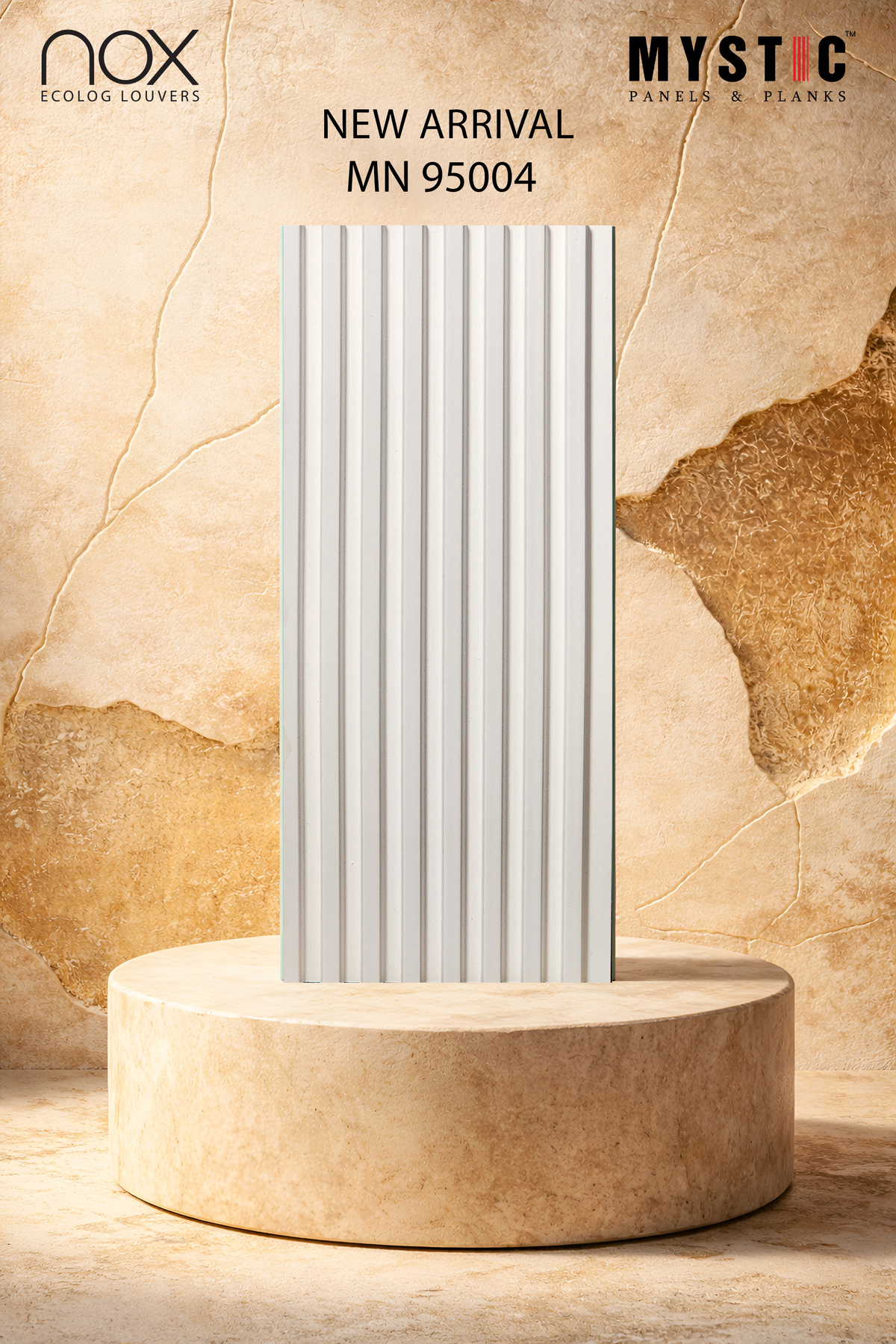 Mystic Nox MN 95004 white fluted louver