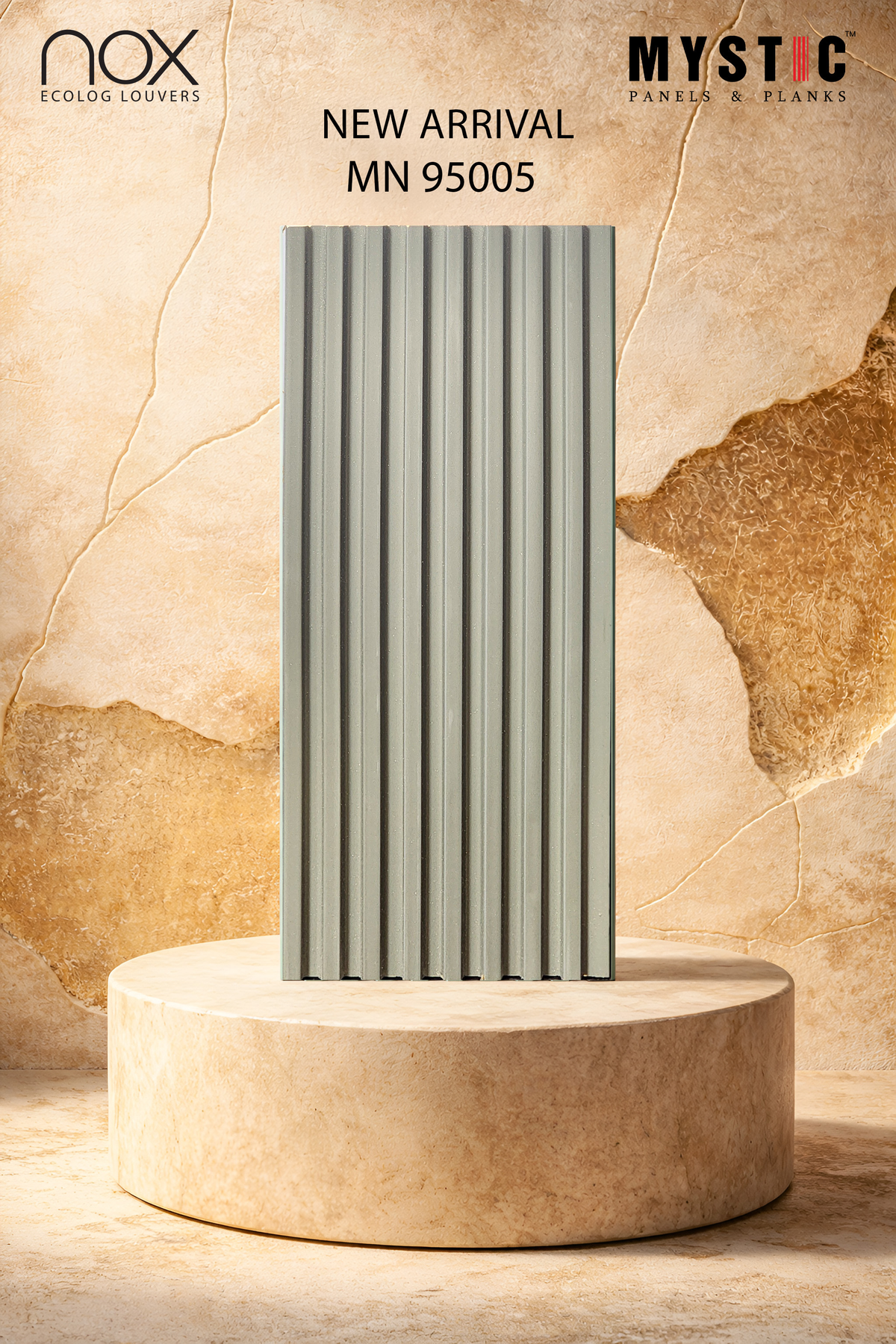 Mystic Nox MN 95005 sage green fluted louver
