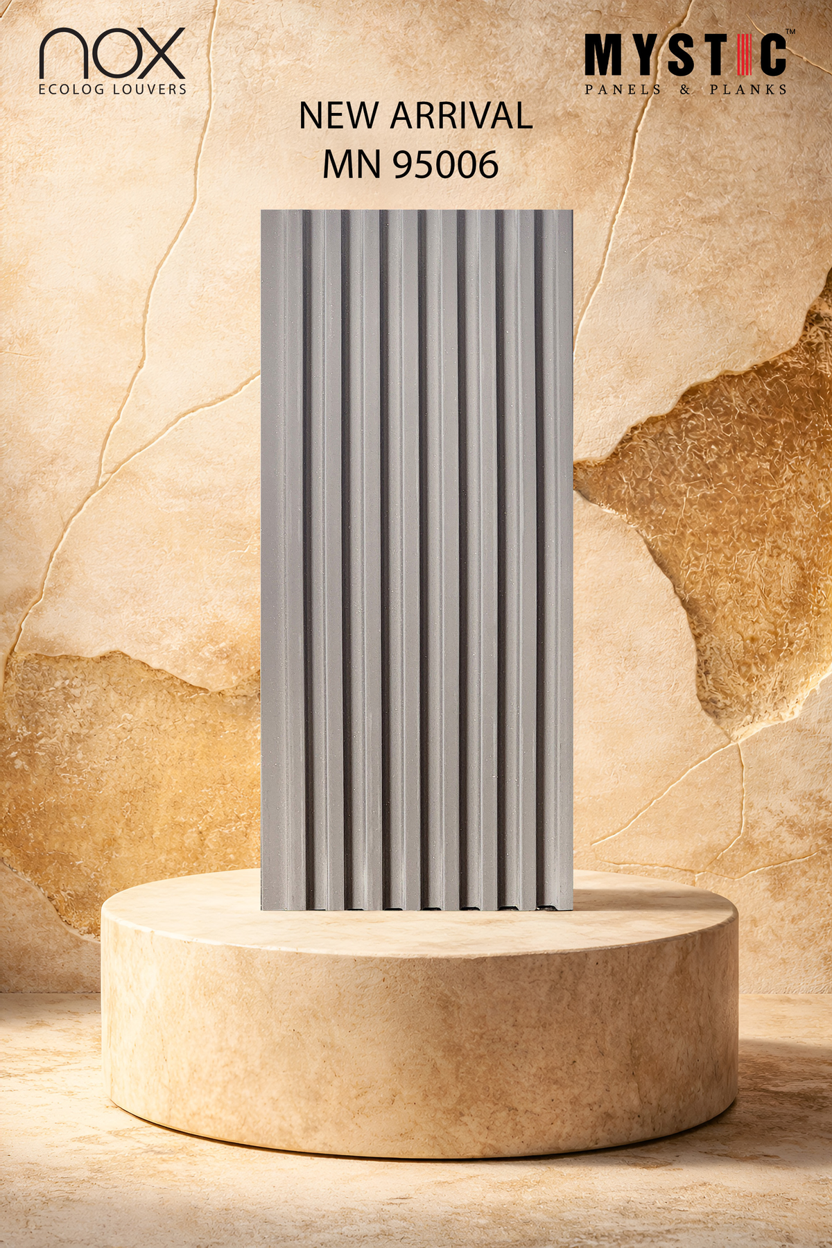 Mystic Nox MN 95006 grey fluted louver