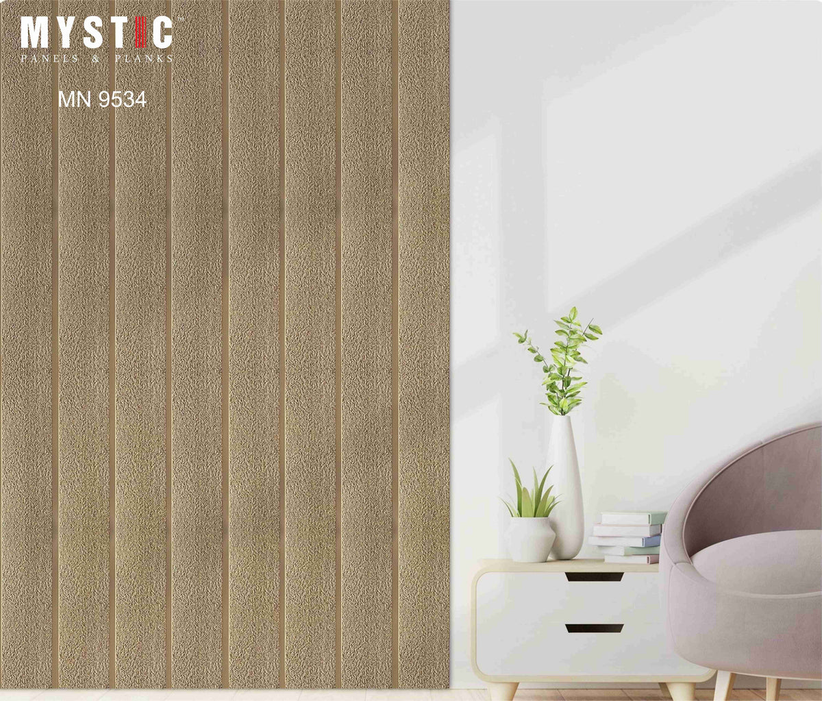 Rose gold hammered metallic louver, MN 9534