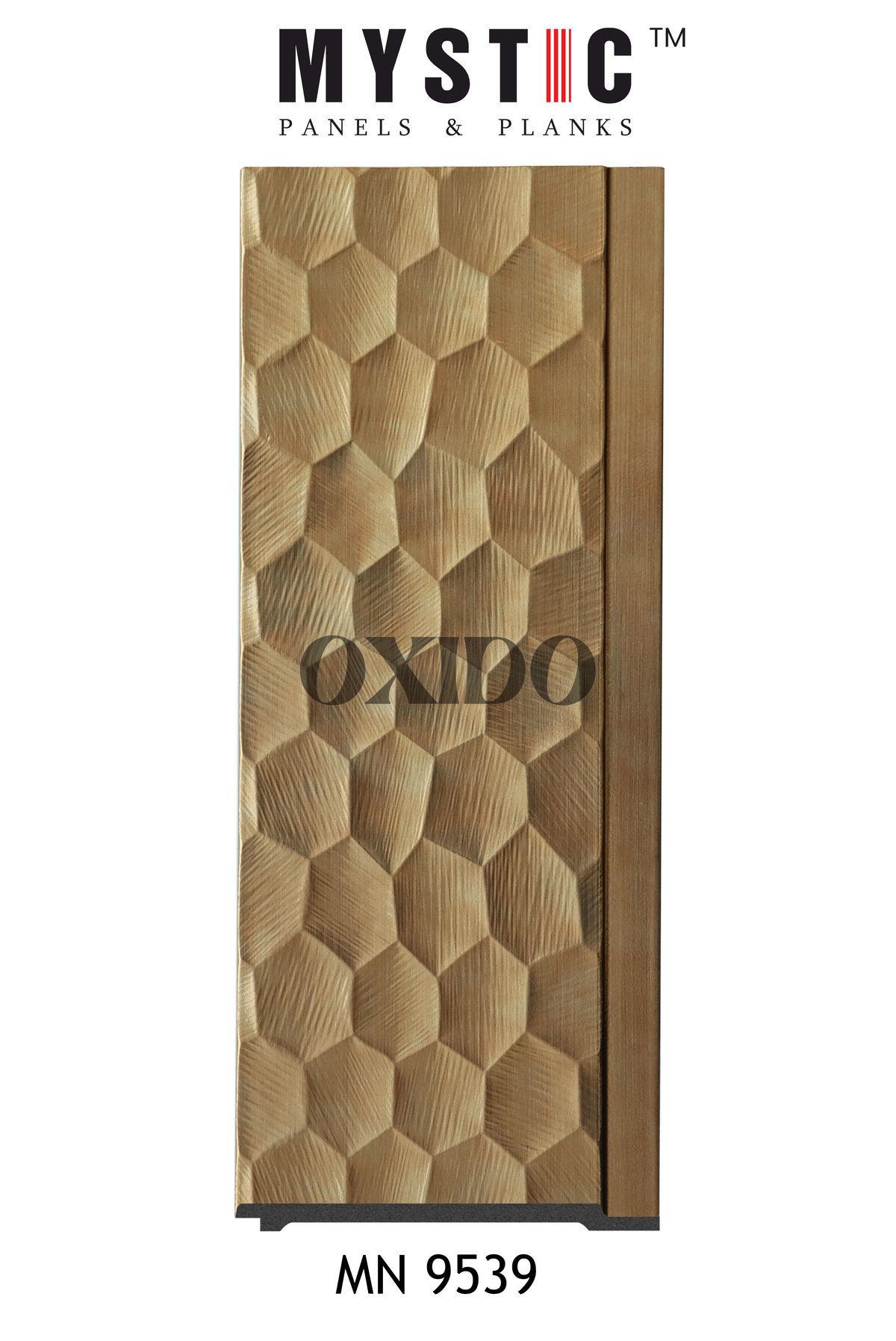 Gold metallic louver with hexagonal emboss, MN 9539