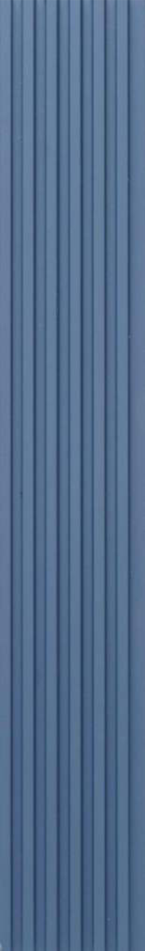Blue fine-fluted matte louver strip MN 8472