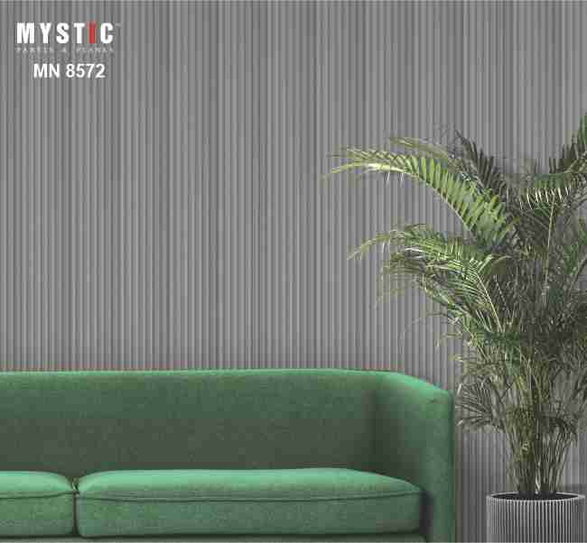 Mystic Pallete pastel louver in grey matte with rounded flutes, MN-8572