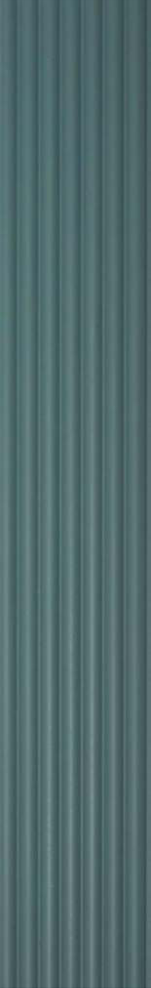 Teal green fluted pastel louver, matte finish, code 8578