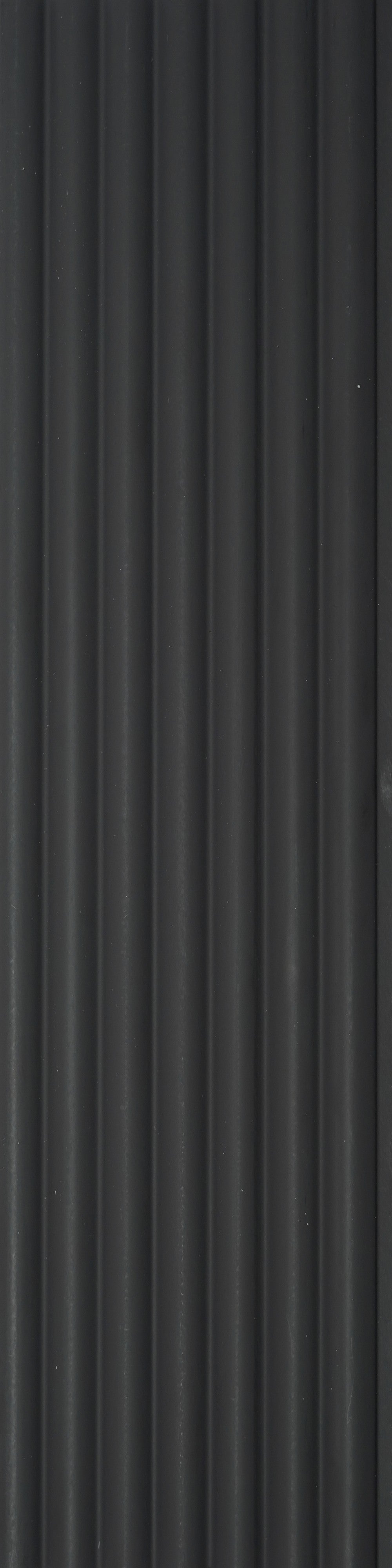 Matte black fluted solid colour louver panel, Mystic MN-8580