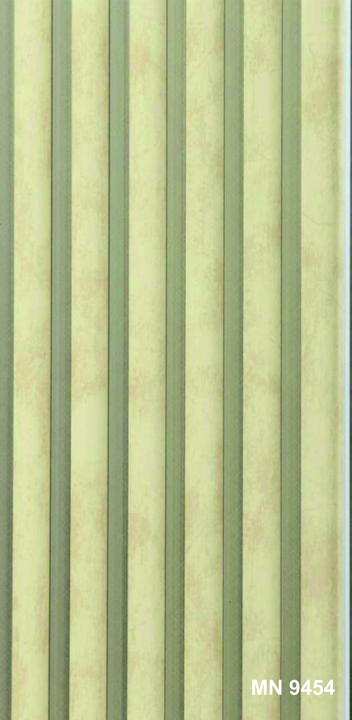 Lime green mottled-texture fluted louver panel, Mystic Pallete MN 9454