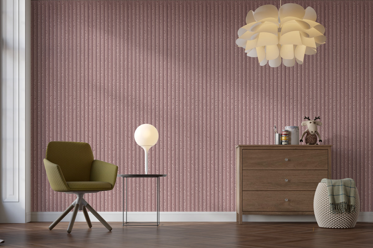 Mauve pink stone-textured slatted louver MN-5919