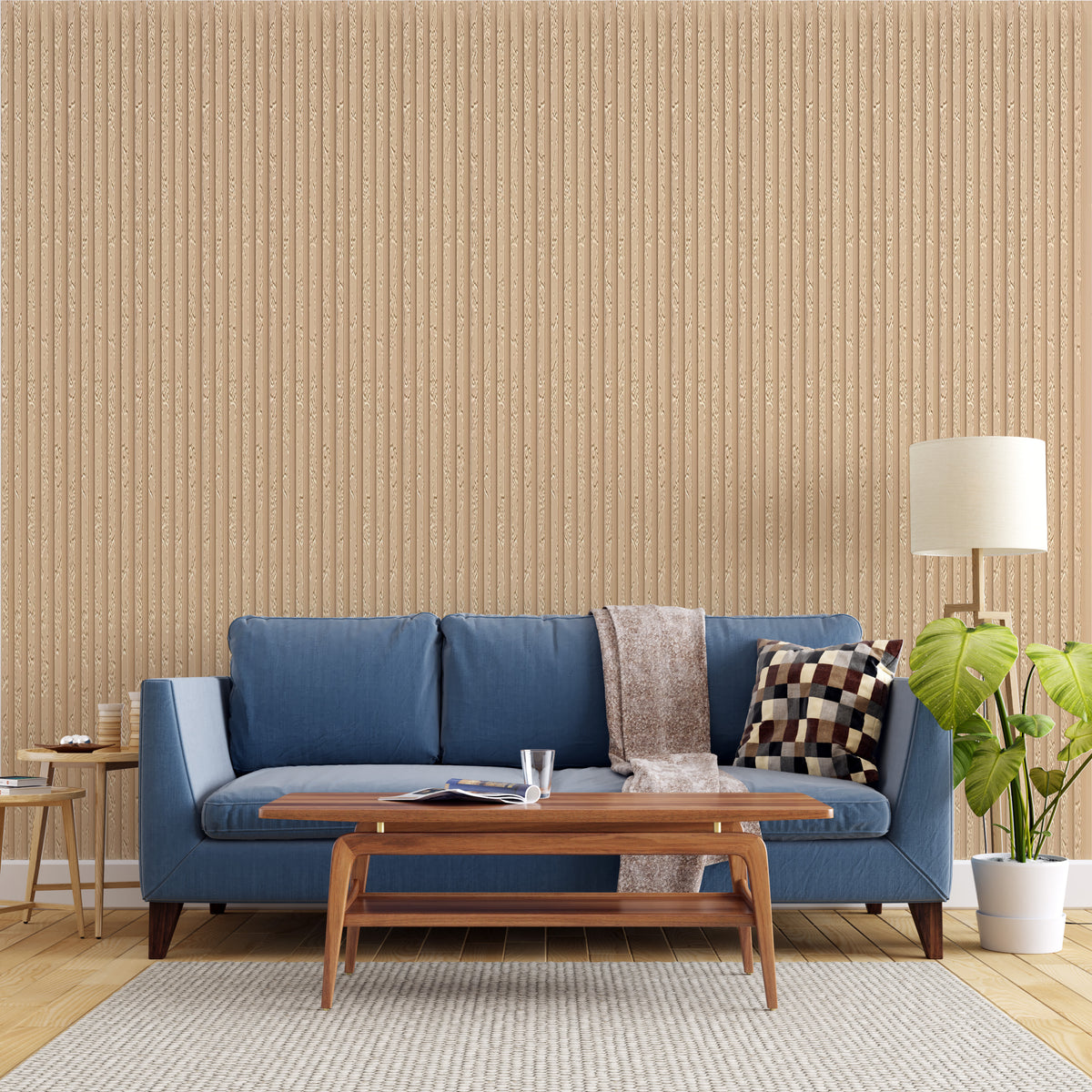 Sand beige stone-textured slatted louver MN-5922