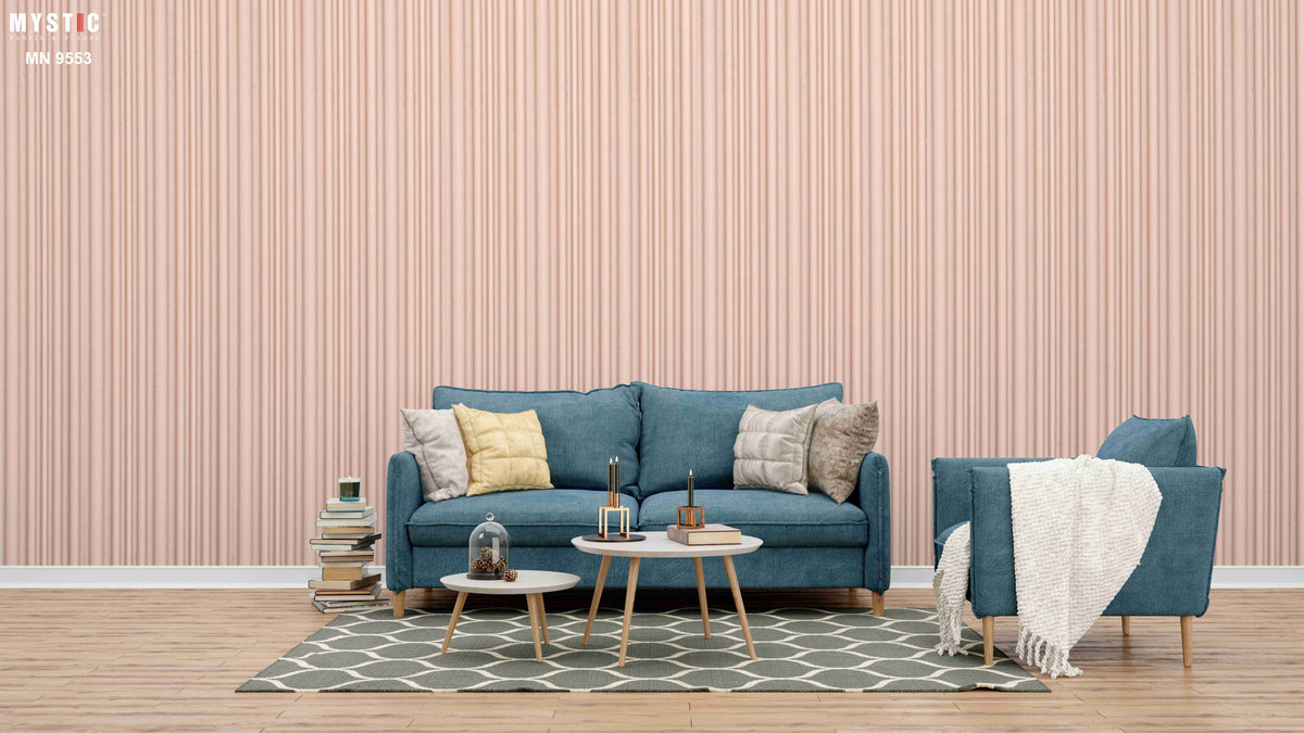 Blush pink matte fluted louver sample MN-9553