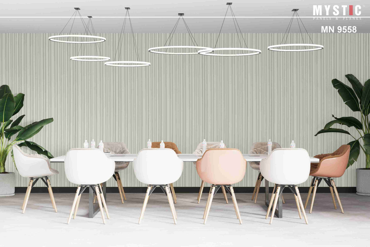 Mint green wavy louver panel, Mystic MN 9558