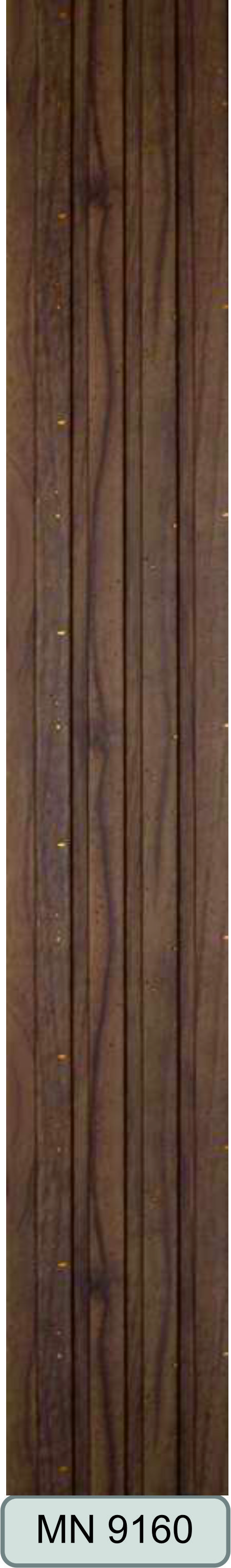 Dark brown wavy-grain louver with gold flecks, Mystic MN 9160