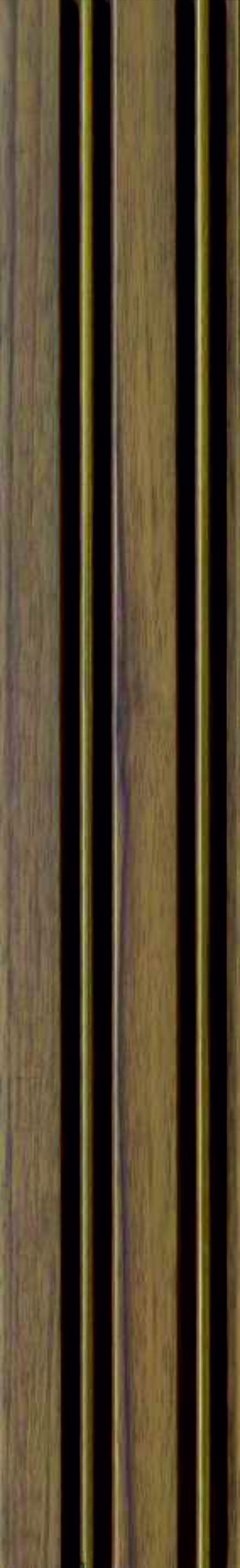 Brown wood-tone louver strip, Mystic Prive MN 9178