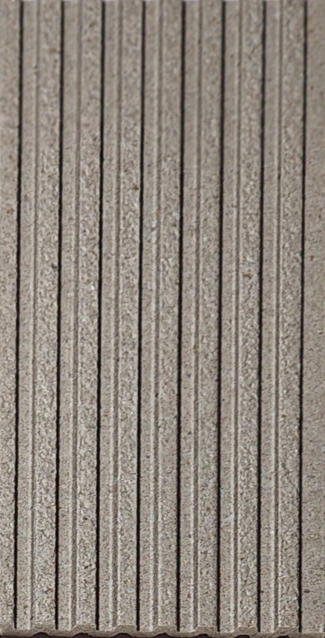 Greige stone-texture ribbed louver, Mystic MN-95021