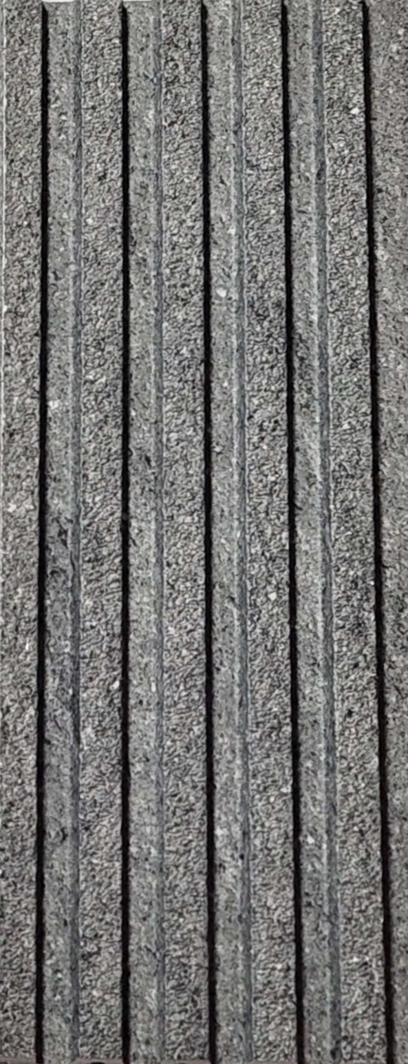 Grey granite-look ribbed louver, Mystic MN-95036