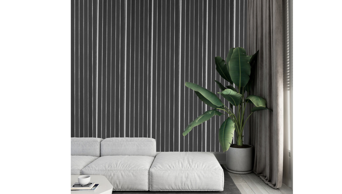 Black herringbone-ribbed louver with gold strips, Mystic MN-9805