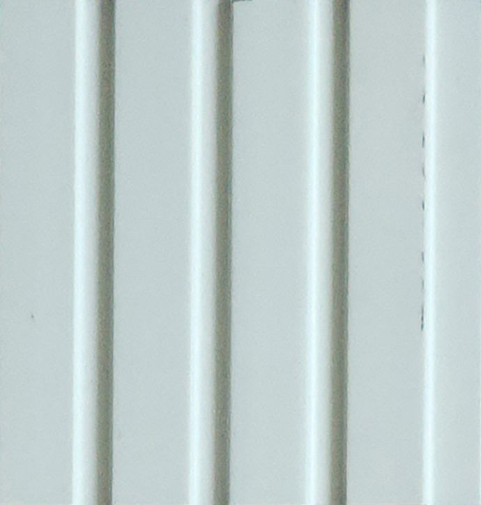 Plain white fluted louver panel MN-10157