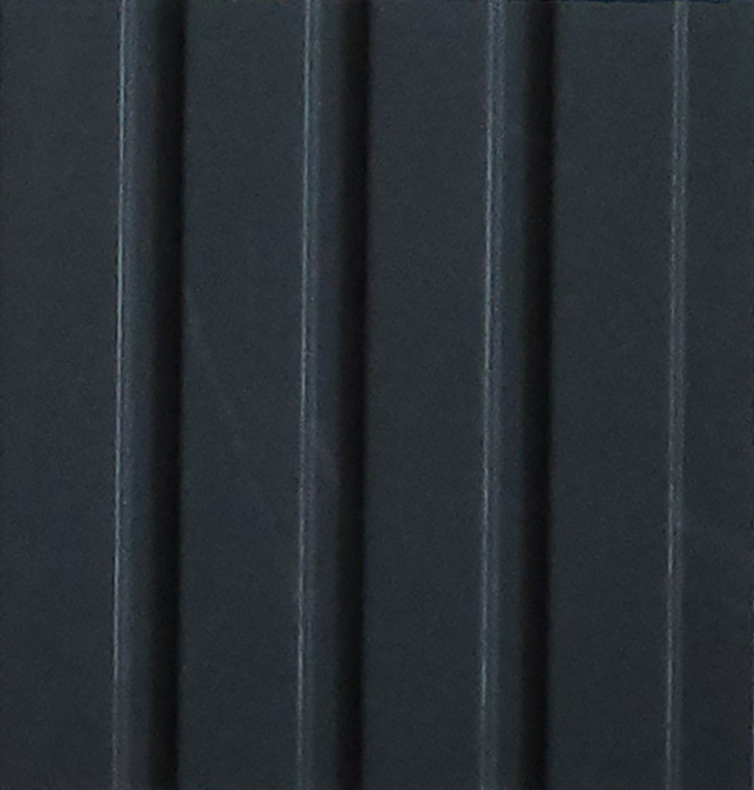Charcoal grey fluted louver panel MN-10520