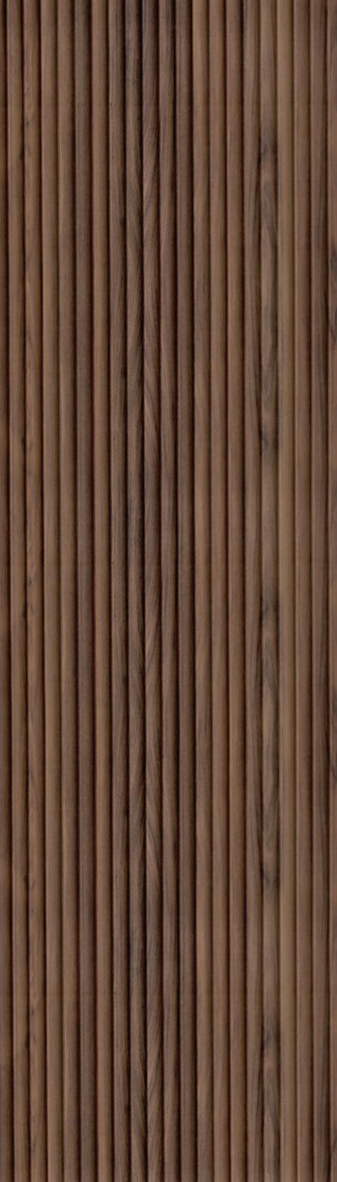 Mystic Woodique brown fluted wood-grain louver panel 91218