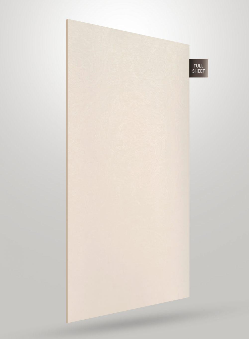 Cream solid colour laminate sheet with matte finish and subtle texture, displayed as full sheet.