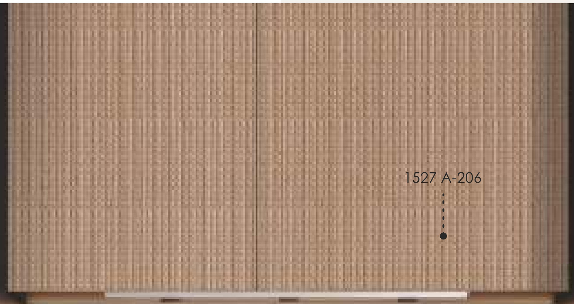 Beige matte laminate with vertical cane pattern and subtle texture.