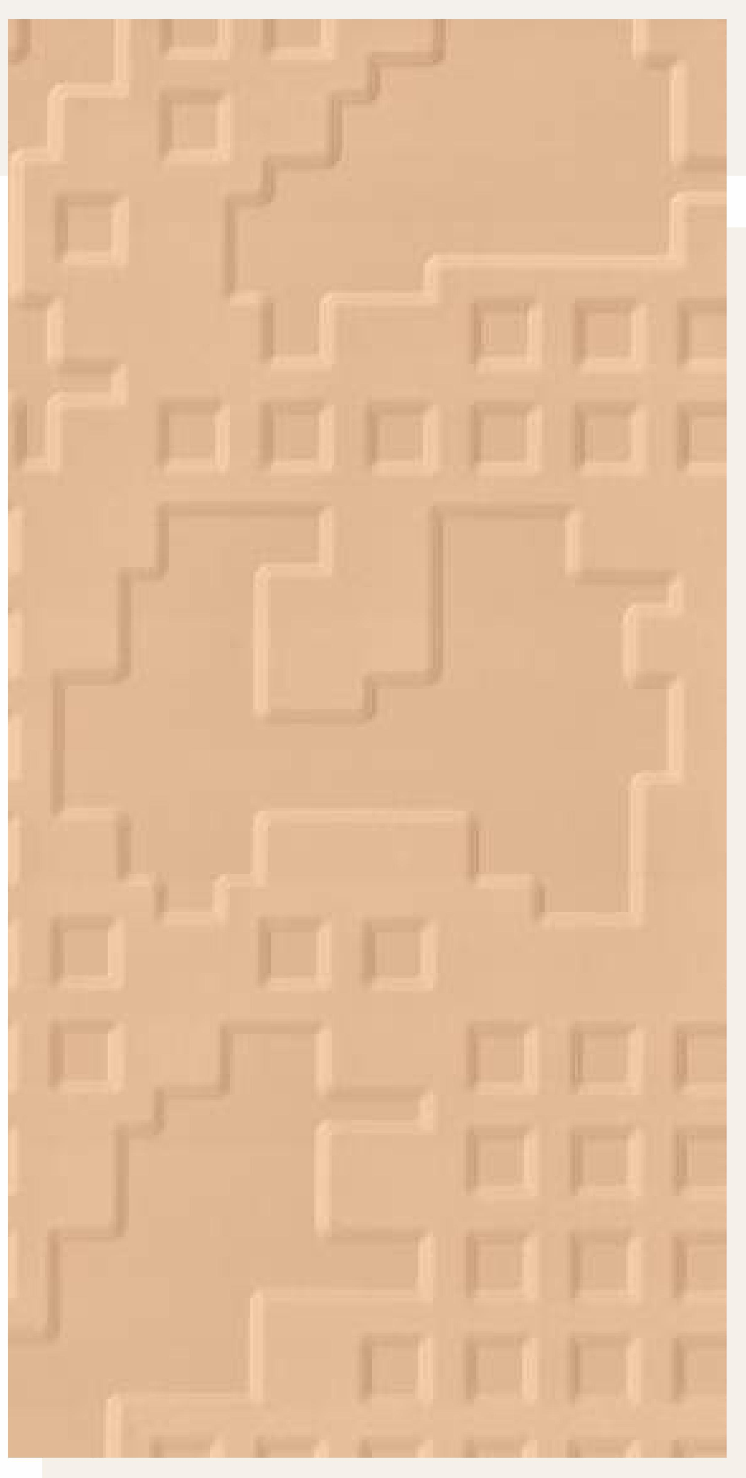 Beige laminate with embossed geometric pattern and textured finish.