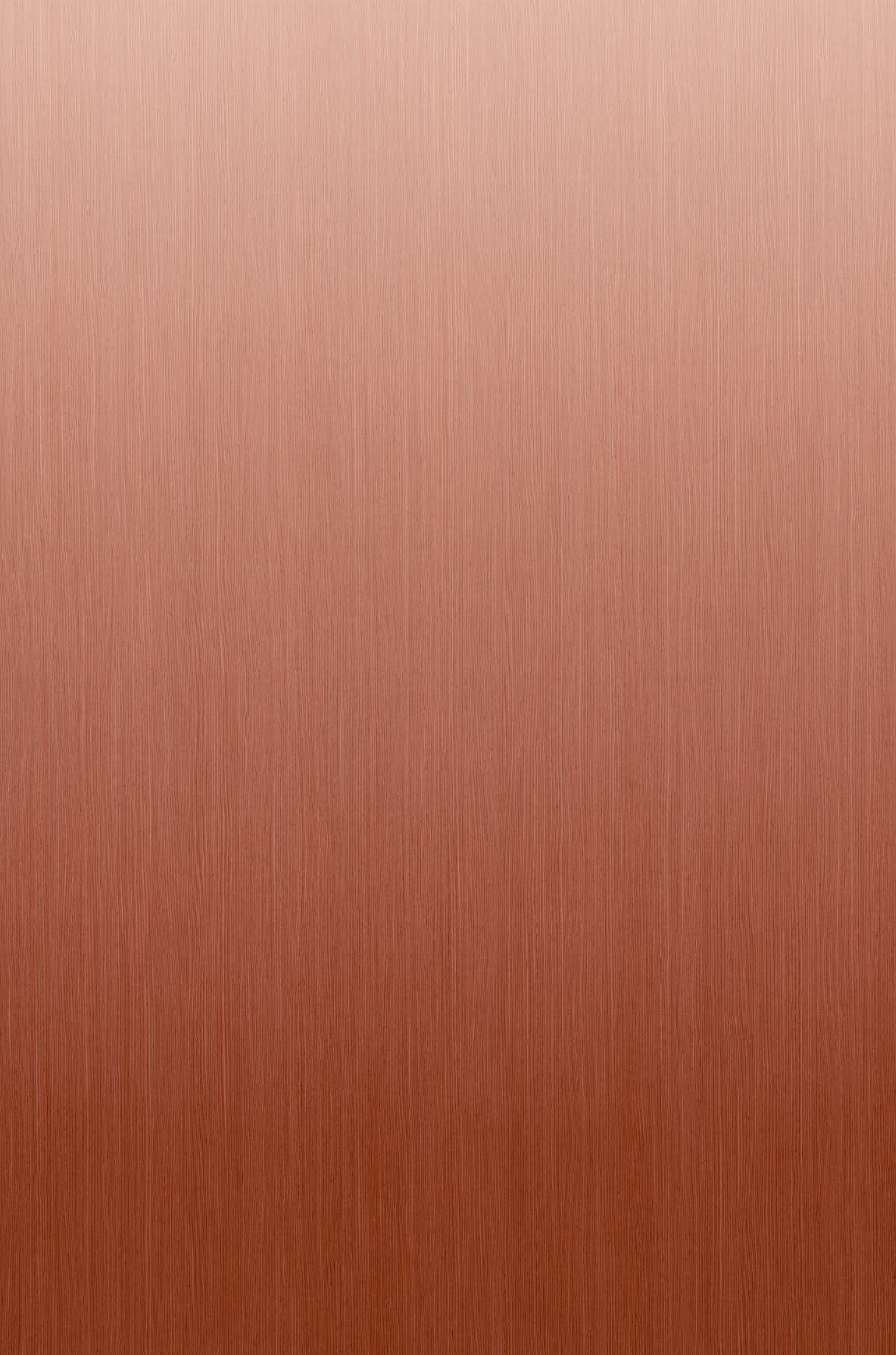 Gradient laminate in warm terracotta and rust tones with a fine brushed texture and matte finish.