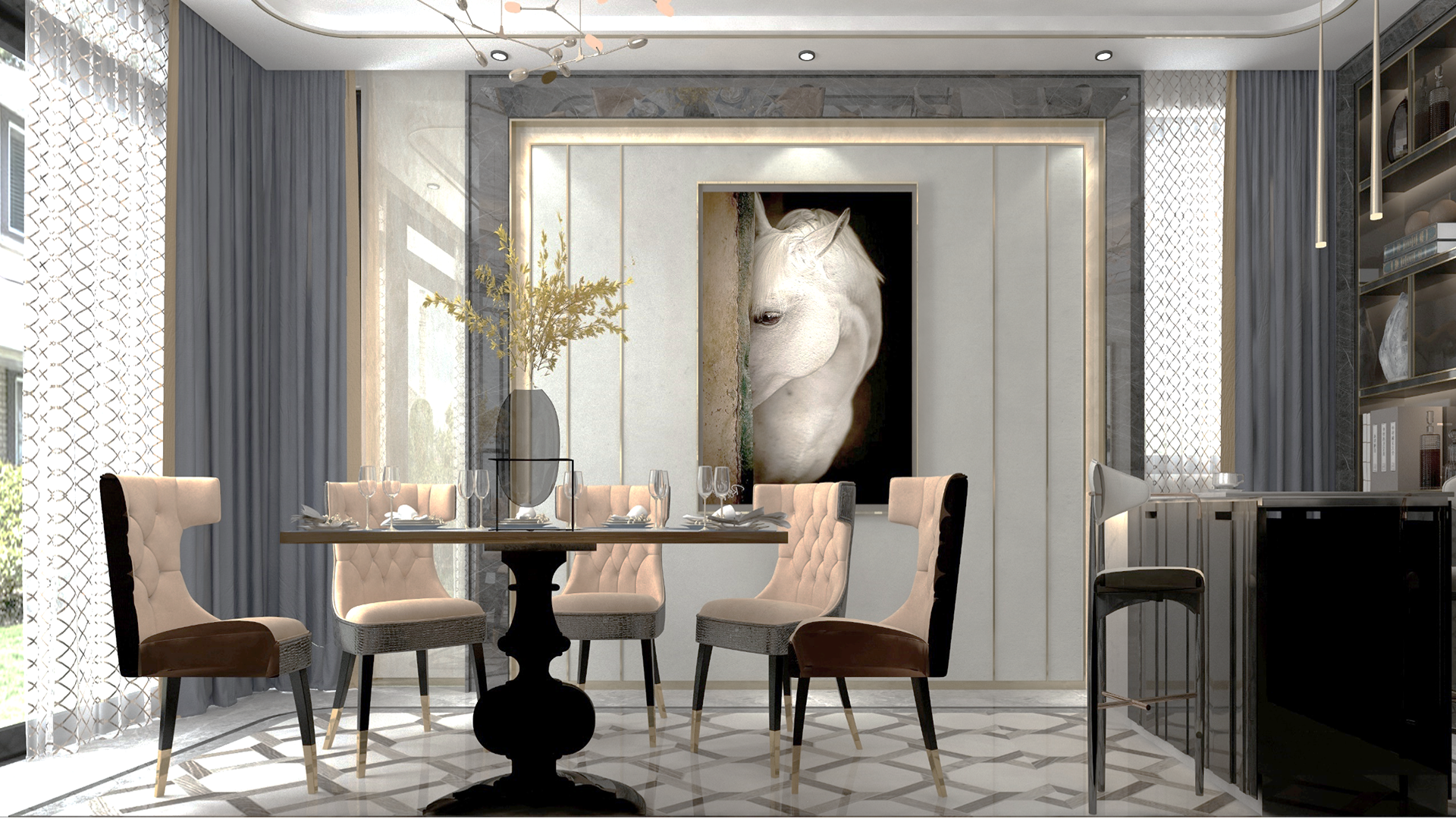Decorative Marble & Stone Laminate 8*4 ft 1.25 mm - OR 1520