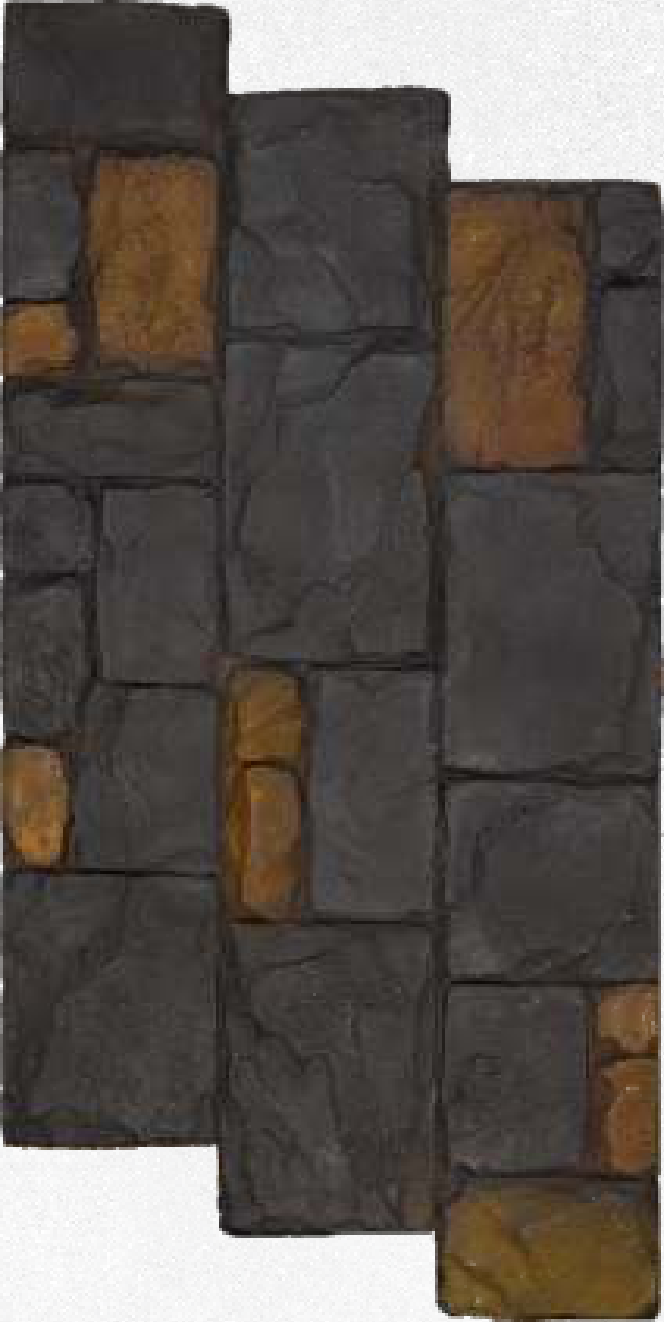 Superstone Terrado Stone Black Corroded Stone PU stone panel