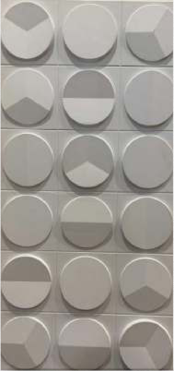 Superstone Opera Rounds Ice White PU stone panel