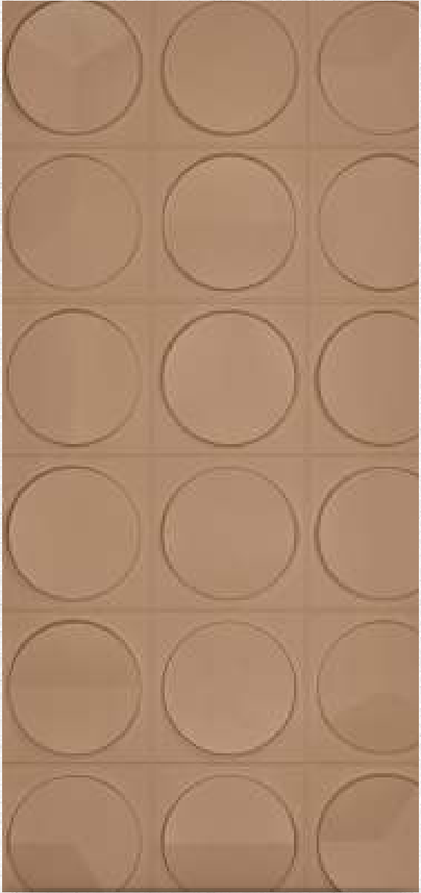 Superstone Opera Rounds Ivory PU stone panel