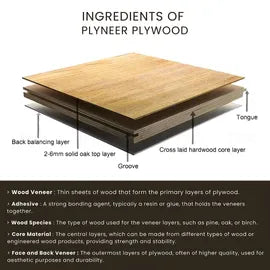 Plyneer Bullet 8 ft. x 4 ft. 18 mm MR Plywood Brown Wood Natural Laminate - Plyneer