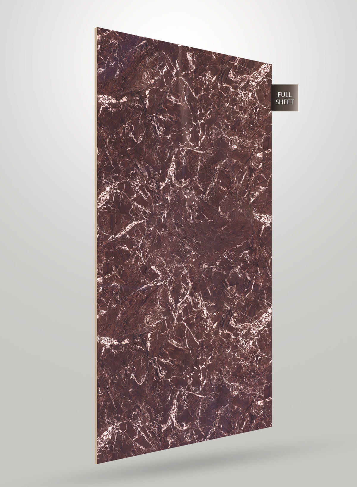 Decorative Red Marble & Stone High Gloss Laminate