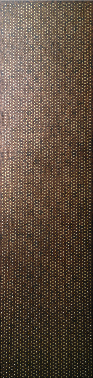 Meridian Punchline Buttons 803/Gold carved wall panel, a field of small domed studs