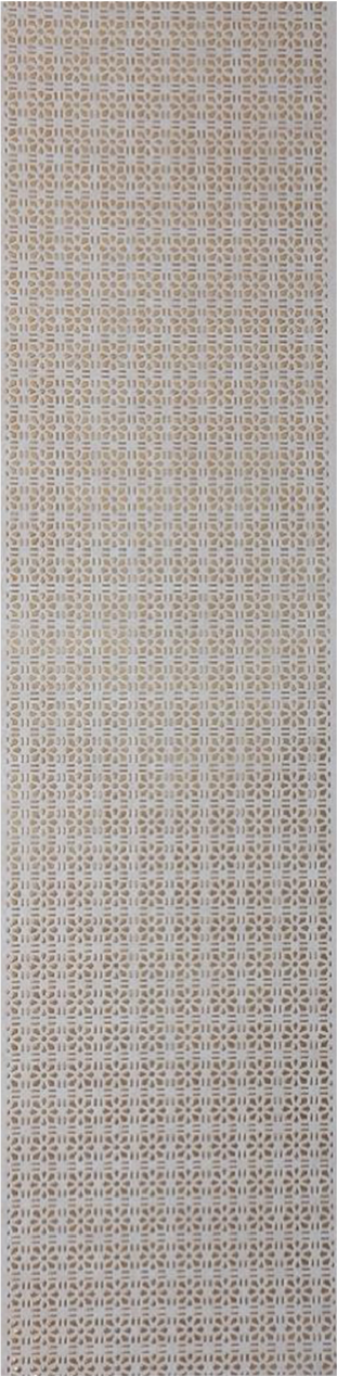 Meridian Punchline Morrish 636/Gold carved wall panel, a pierced Moorish jali screen