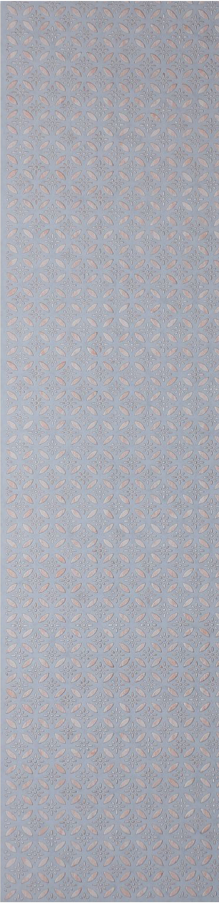 Meridian Punchline Wonder M64/4629 carved wall panel, an interlocking petal medallion