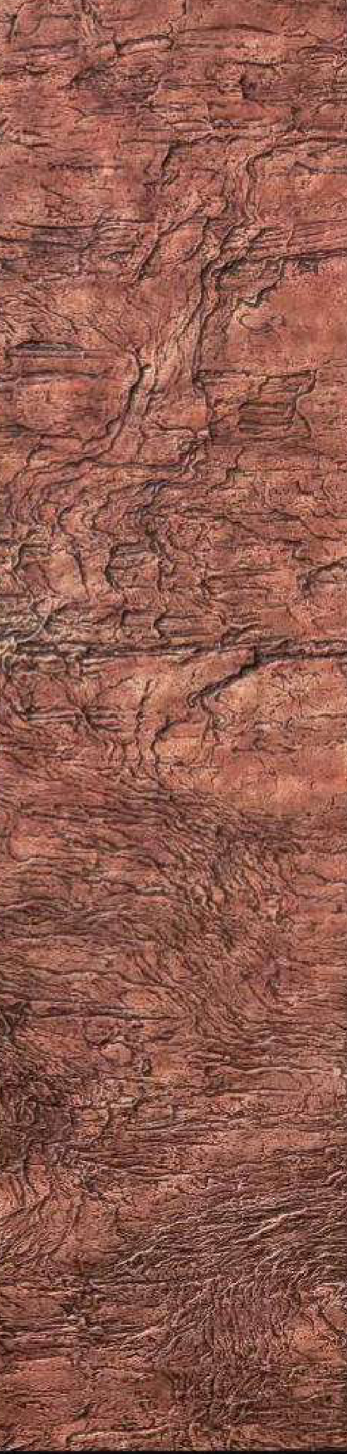 Meridian Quantum Copper Bark metal-effect laminate, hammered copper bark surface