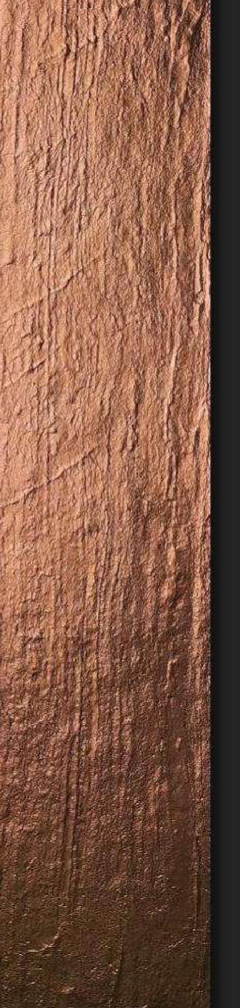 Meridian Quantum Bronze Bark metal-effect laminate, deep bronze bark relief surface
