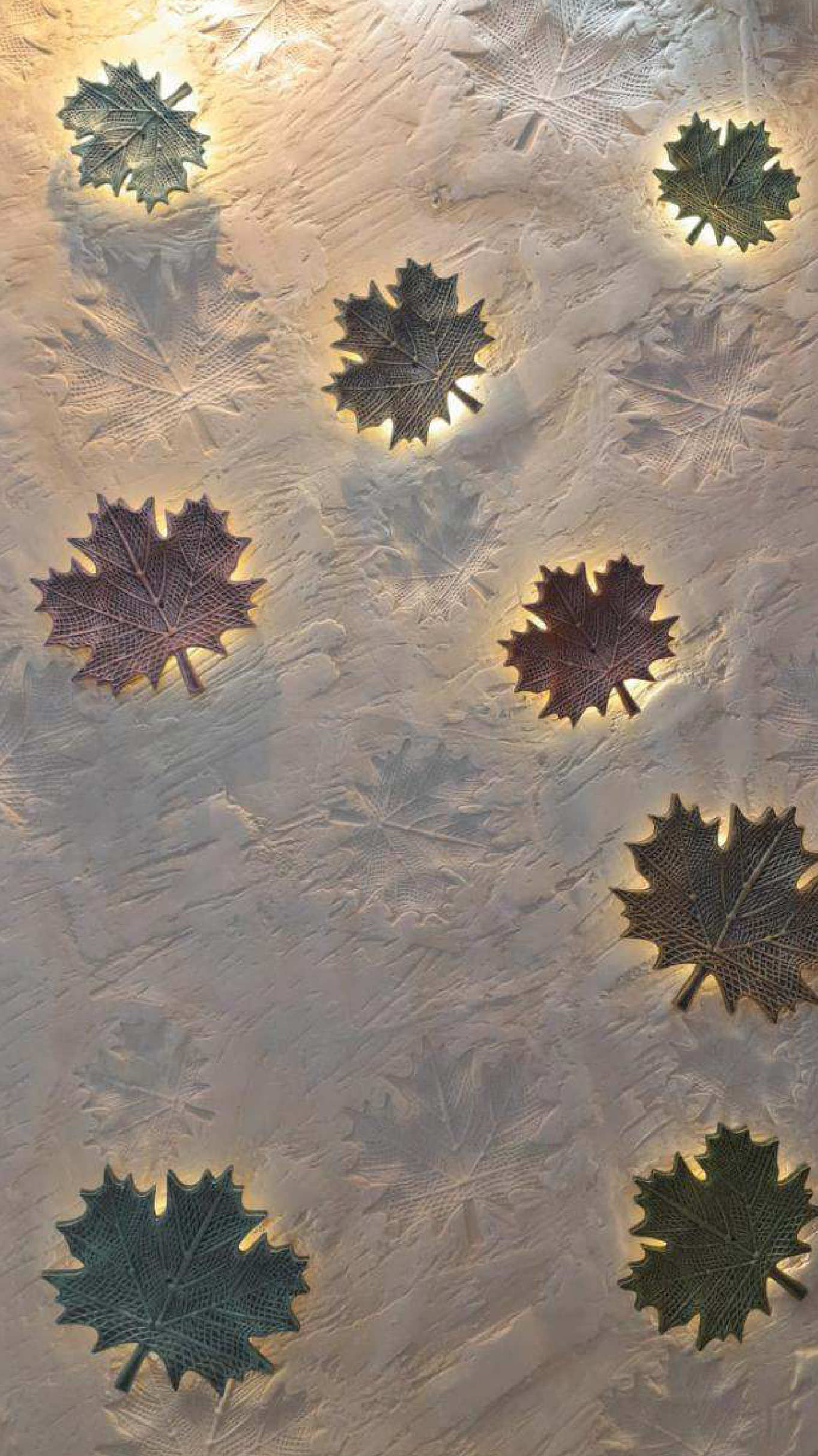 Rockoera Rock Leaf 201 Cream FRP stone wall panel